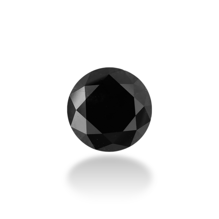 3.13 Carat Black Round Diamond