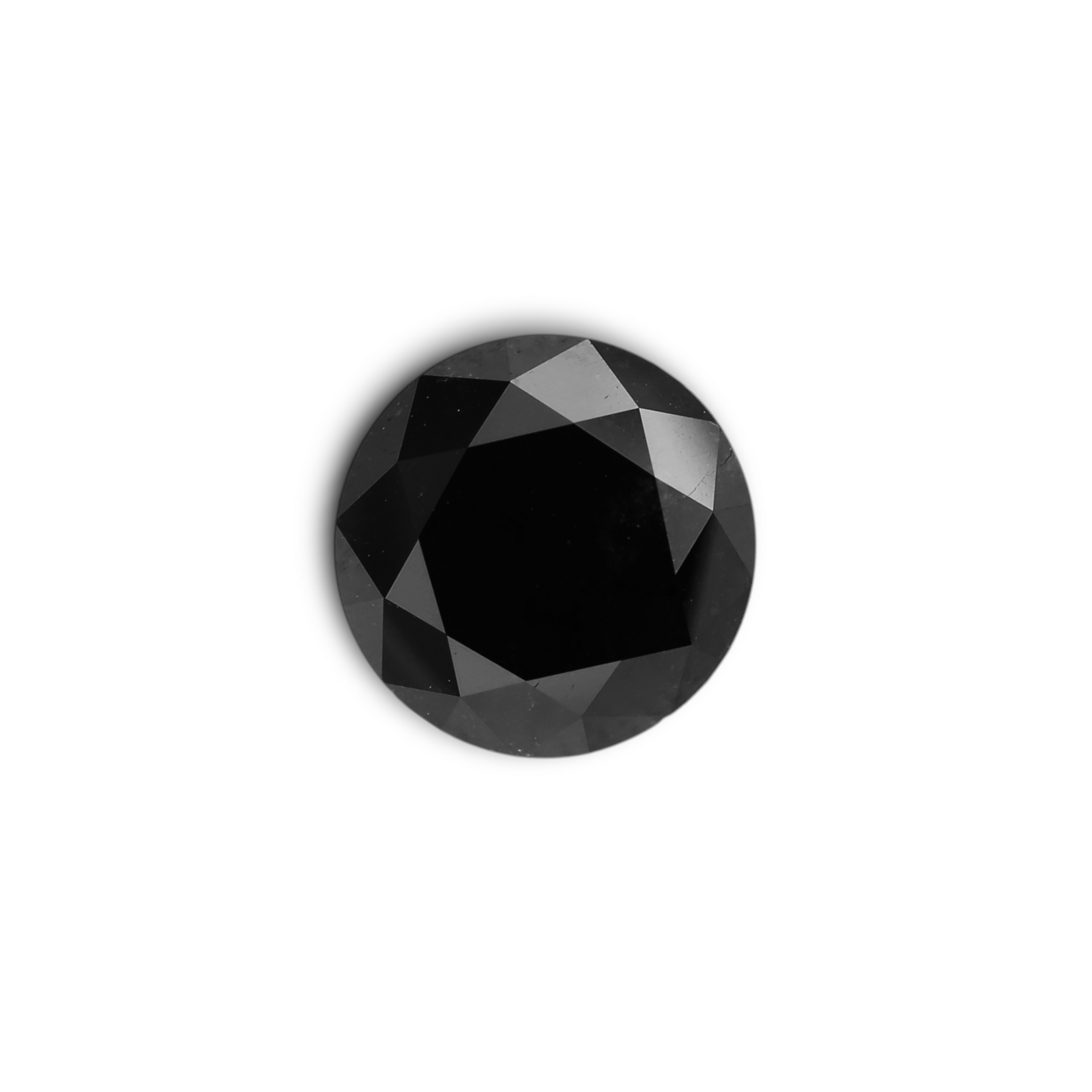 ماسة سوداء مستديرة وزنها 3.13 قيراط