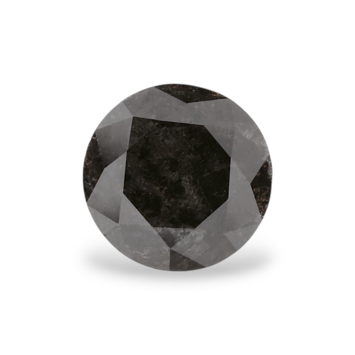 1.01 Carat Natural Black Round Diamond GIA