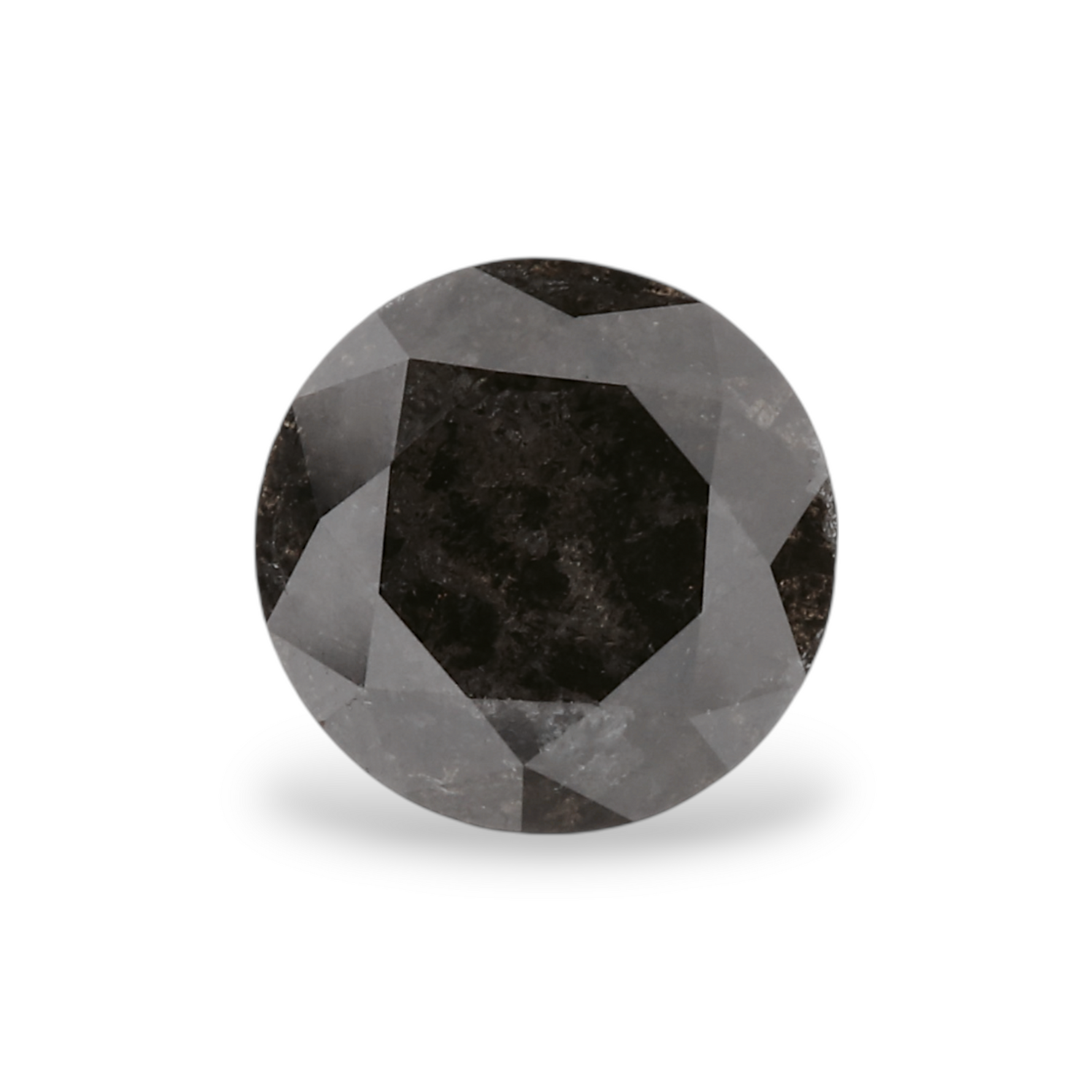 1.01 Carat Natural Black Round Diamond GIA