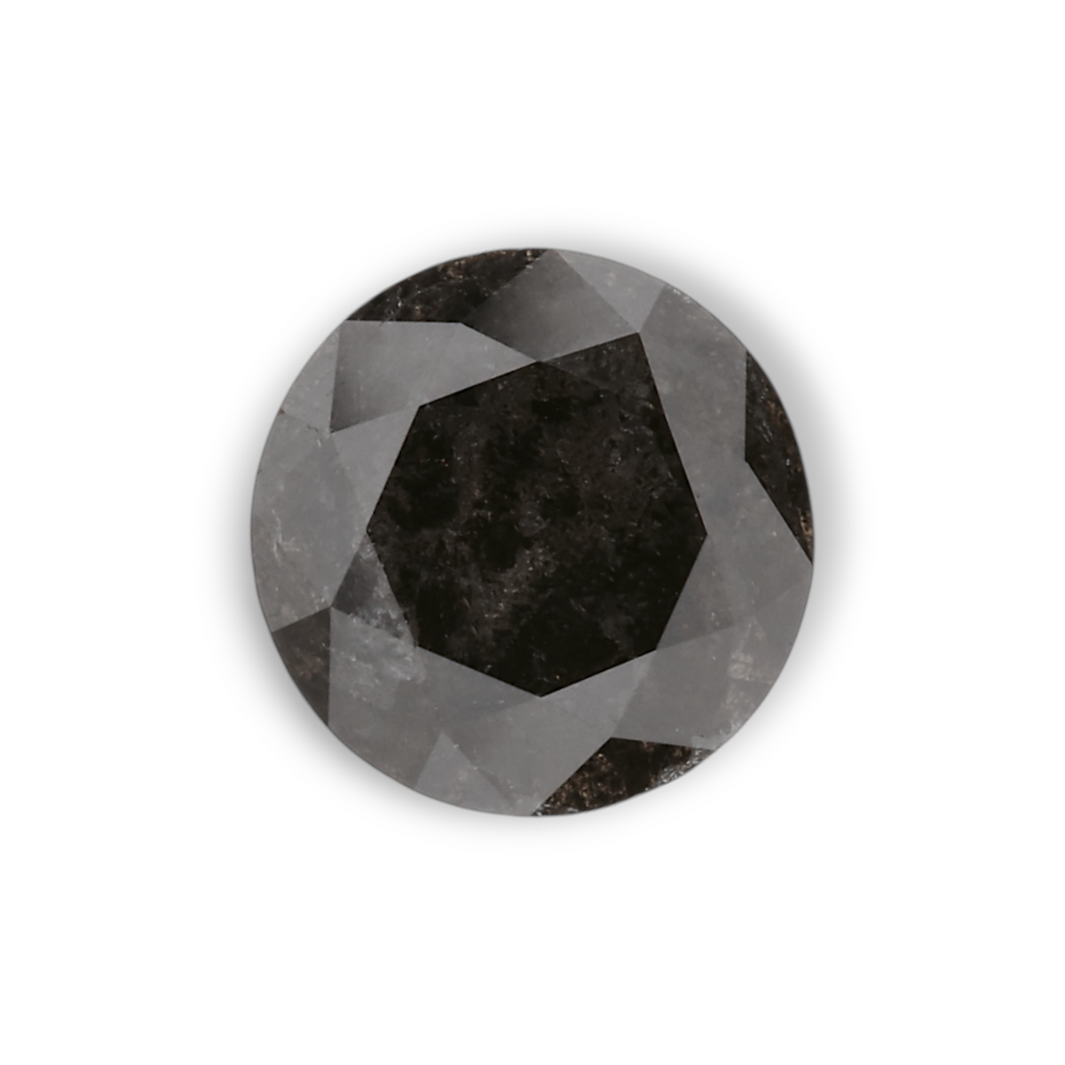 1.01 Carat Natural Black Round Diamond GIA
