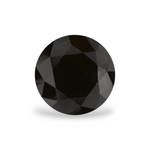 1.78 Carat Natural Black Round Diamond GIA