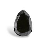 0.8 Carat Natural Black Pear Diamond GIA