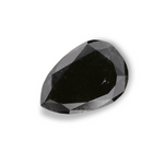 0.8 Carat Natural Black Pear Diamond GIA