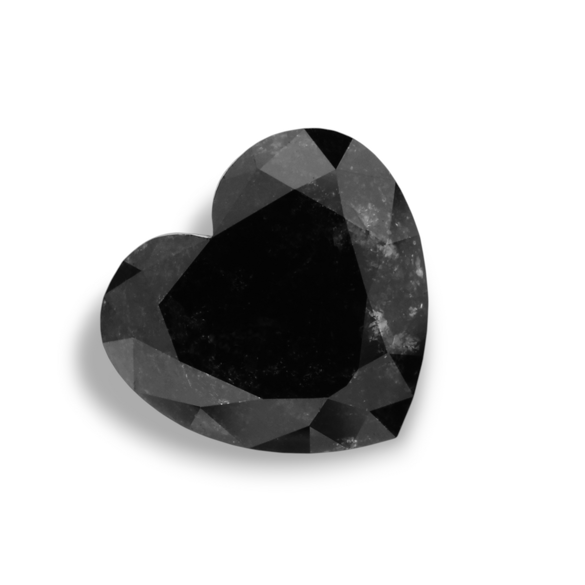 1.8 Carat Natural Black Heart Diamond GIA