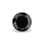6.16 Carat Black Round Diamond