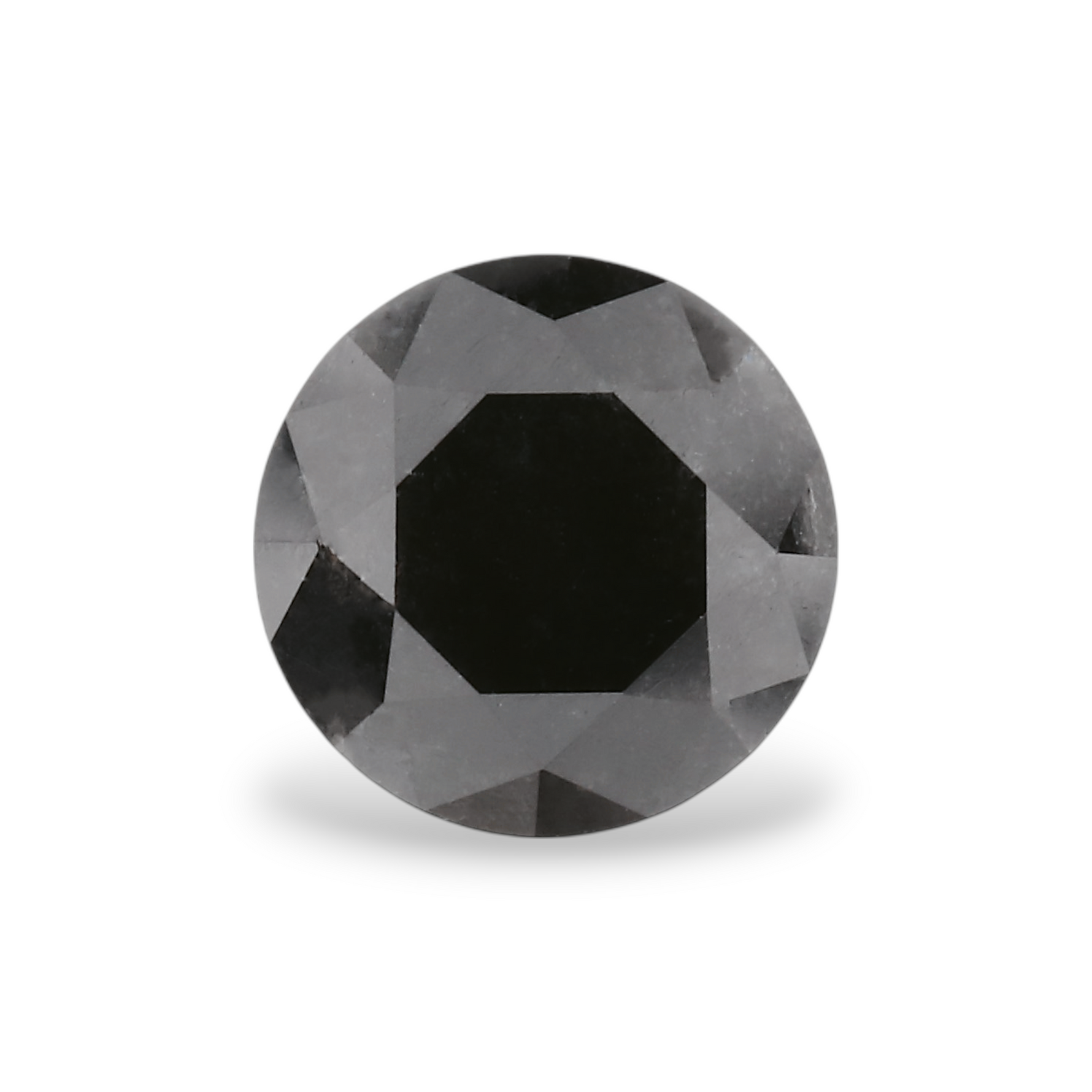 1.01 Carat Natural Black Round Diamond GIA