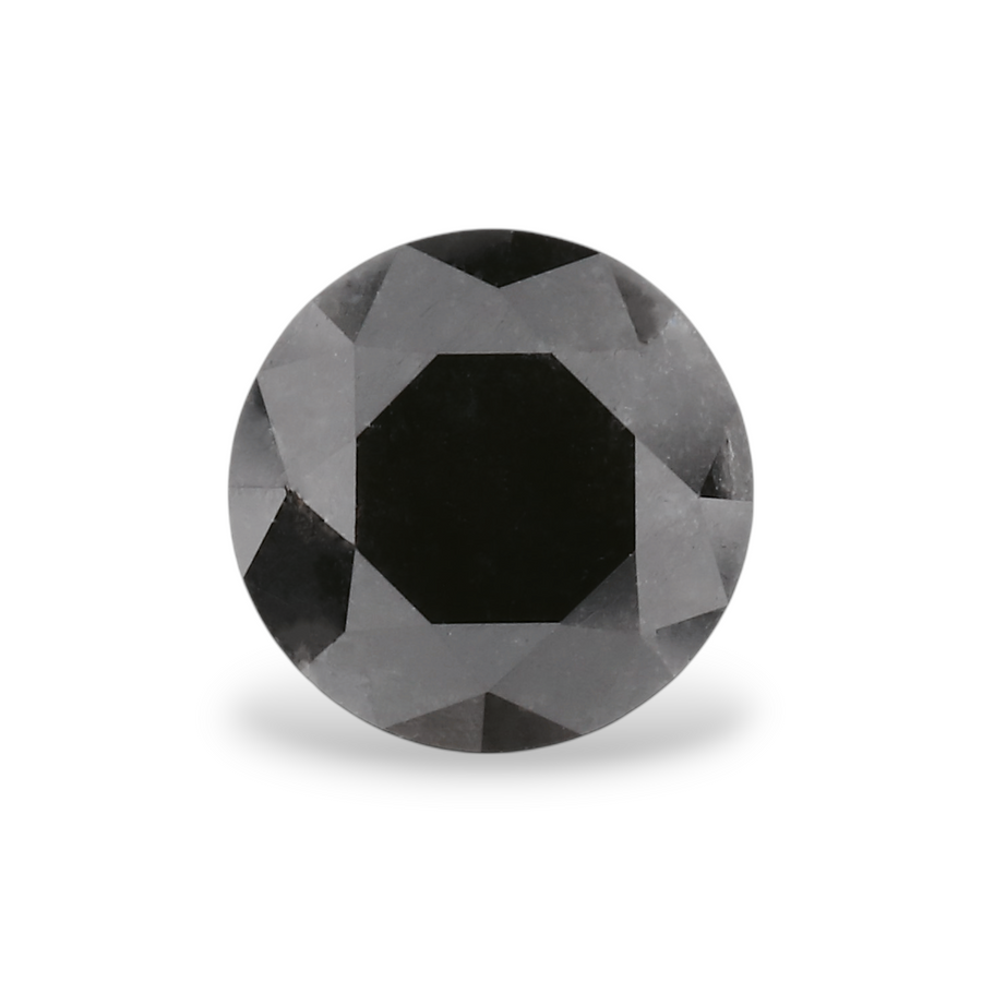 1.01 Carat Natural Black Round Diamond GIA
