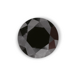 0.99 Carat Natural Black Round Diamond GIA