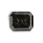 0.71 Carat Natural Black Emerald Diamond GIA