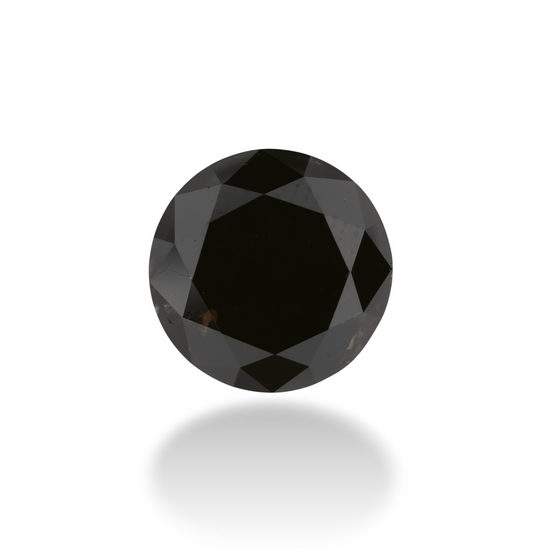 2.79 Carat Black Round Diamond