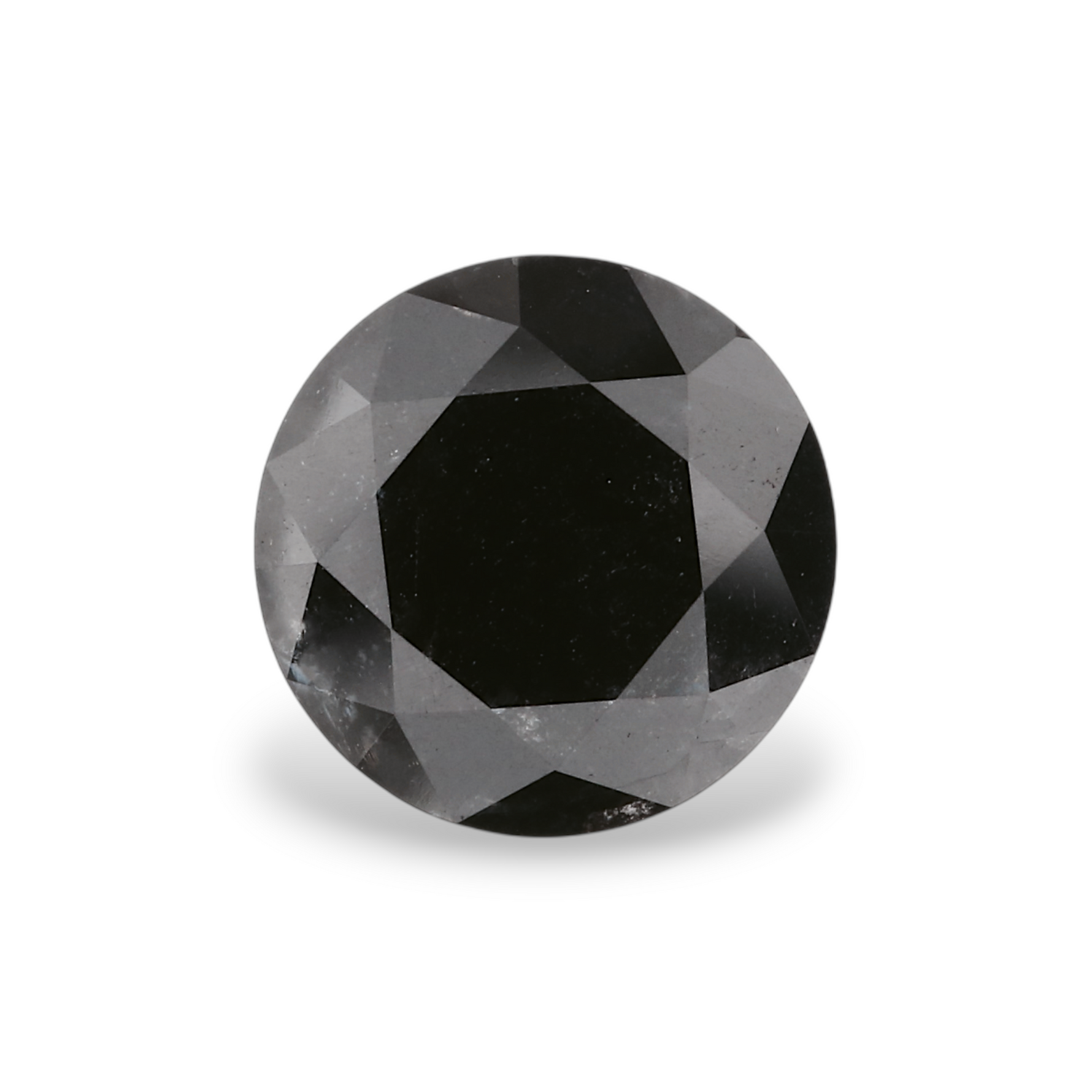 2.24 Carat Natural Black Round Diamond GIA
