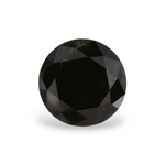 1.77 Carat Natural Black Round Diamond GIA