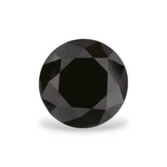 1.65 Carat Natural Black Round Diamond GIA