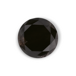1.14 Carat Natural Black Round Diamond GIA