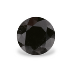 1.09 Carat Natural Black Round Diamond GIA