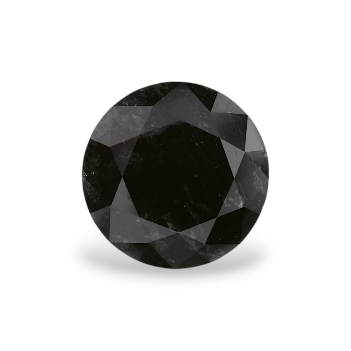1.2 Carat Natural Black Round Diamond GIA