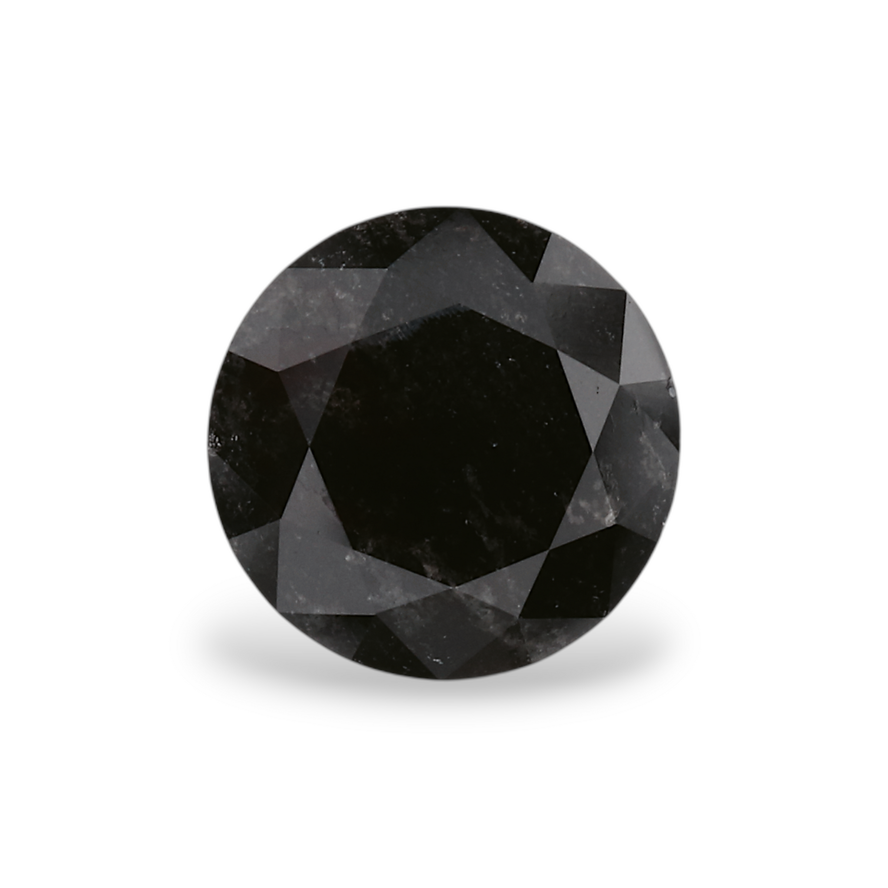 1.2 Carat Natural Black Round Diamond GIA