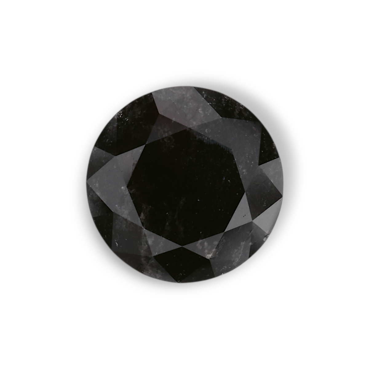 1.2 Carat Natural Black Round Diamond GIA