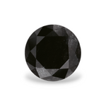1.14 Carat Natural Black Round Diamond GIA