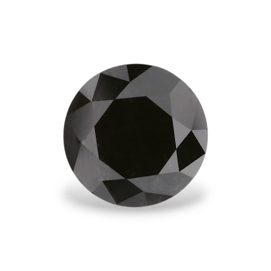 1.03 Carat Natural Black Round Diamond GIA