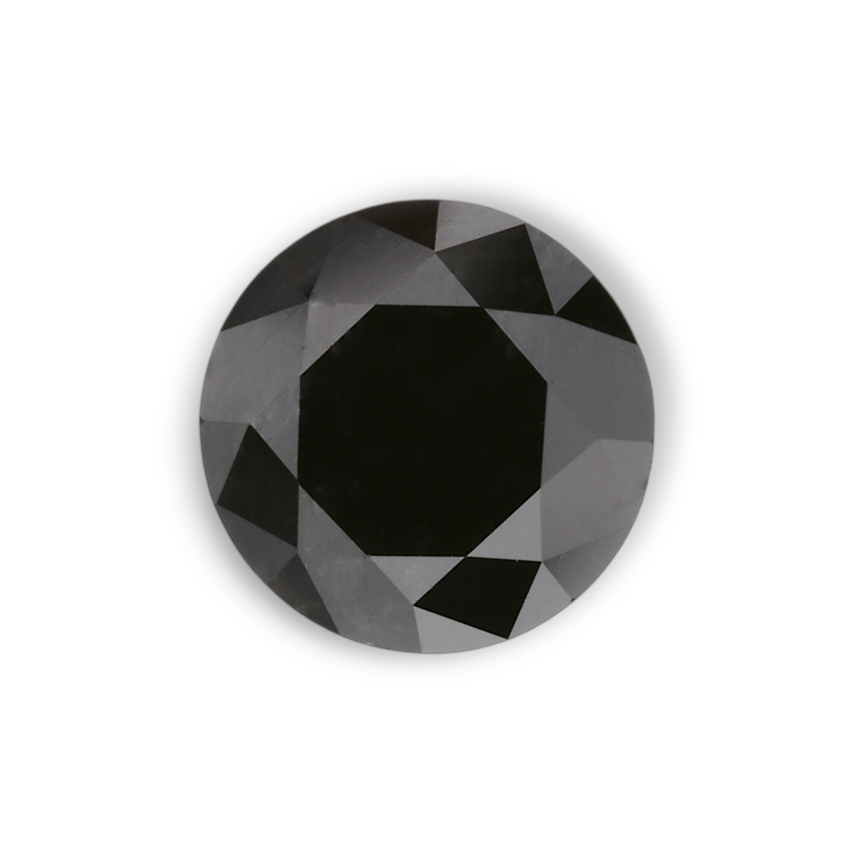 1.03 Carat Natural Black Round Diamond GIA