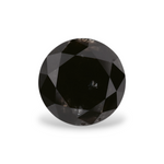 1.14 Carat Natural Black Round Diamond GIA