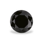 1.13 Carat Natural Black Round Diamond GIA