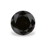1.15 Carat Natural Black Round Diamond GIA