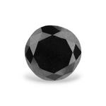 0.95 Carat Natural Black Round Diamond GIA