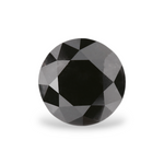 0.95 Carat Natural Black Round Diamond GIA