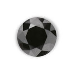0.95 Carat Natural Black Round Diamond GIA