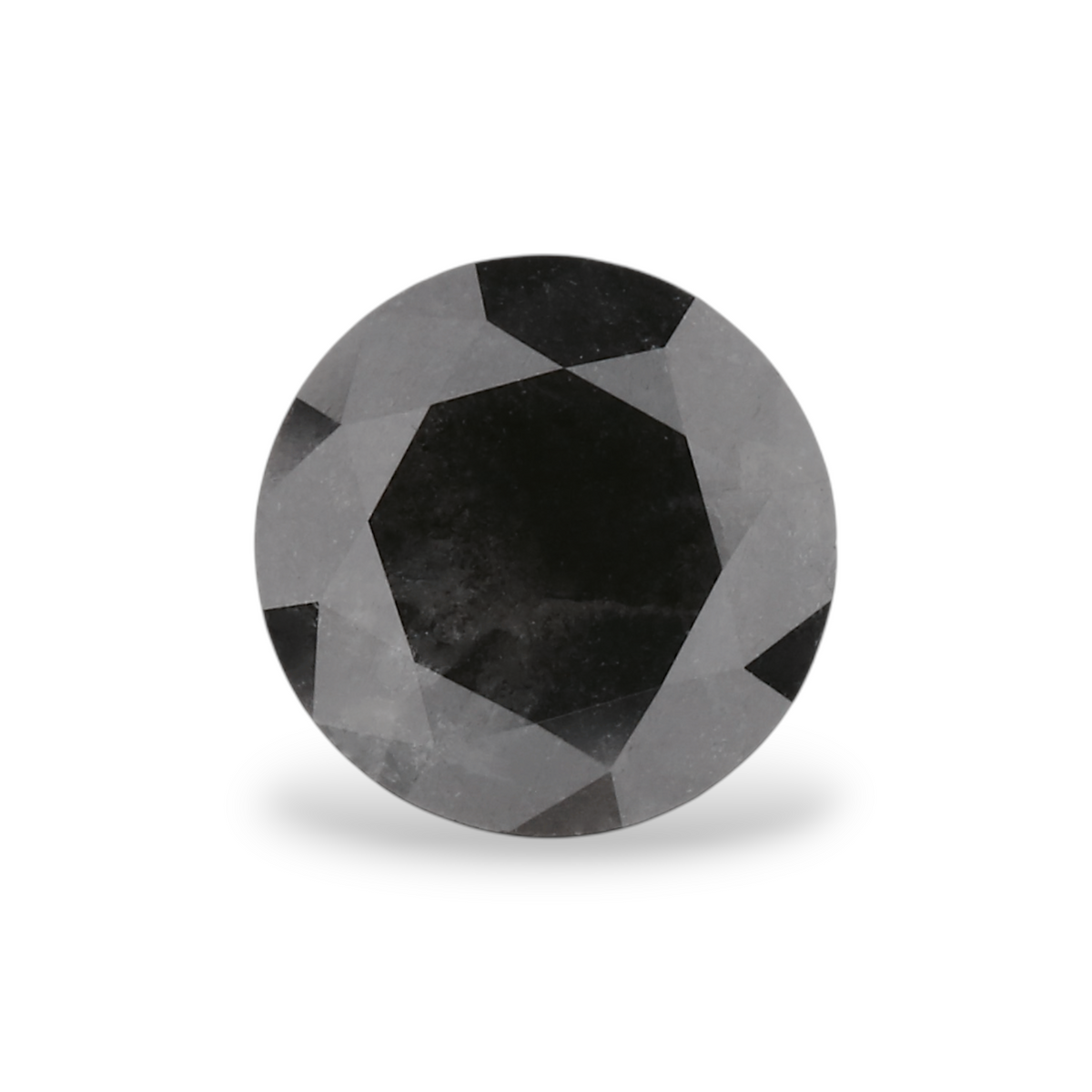 1 Carat Natural Black Round Diamond GIA
