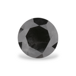 1 Carat Natural Black Round Diamond GIA