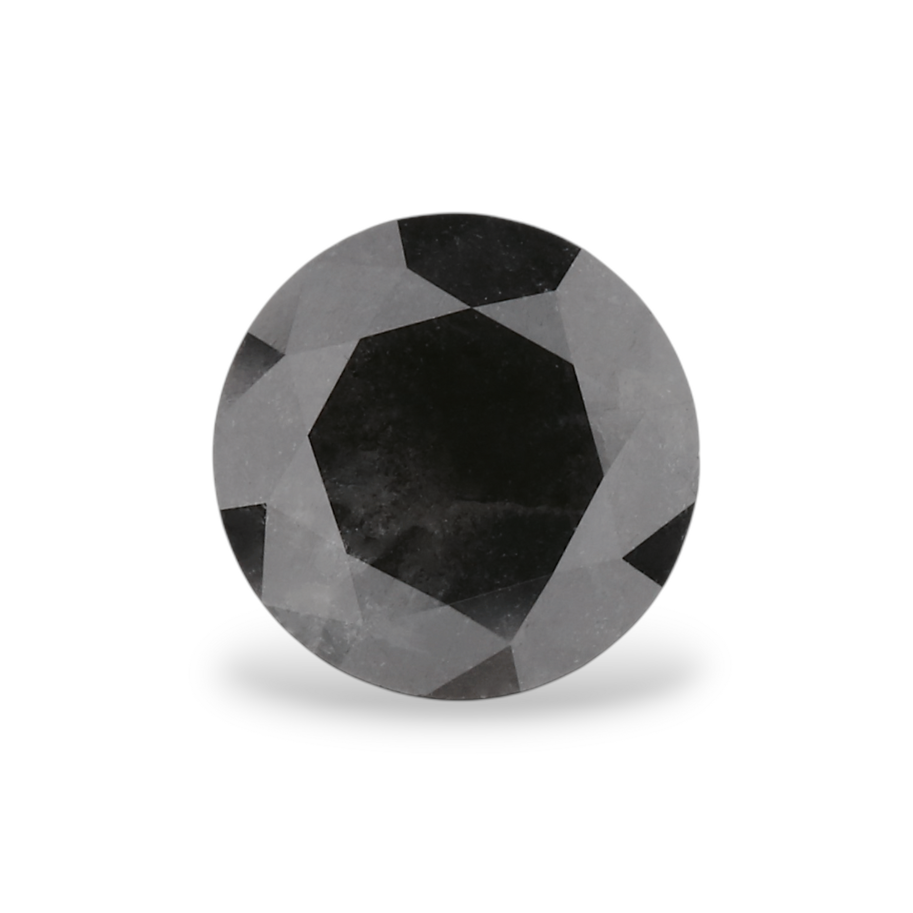 1 Carat Natural Black Round Diamond GIA