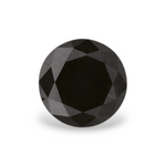 0.45 Carat Natural Black Round Diamond GIA