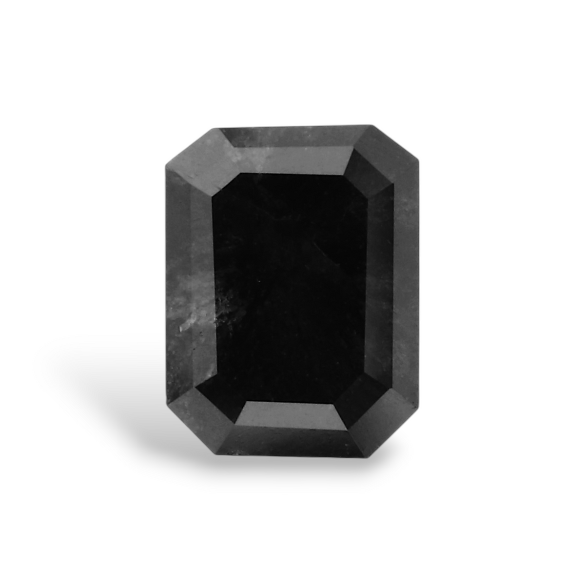 0.72 Carat Natural Black Emerald Diamond GIA