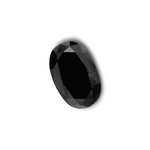 3.55 Carat Black Oval Diamond