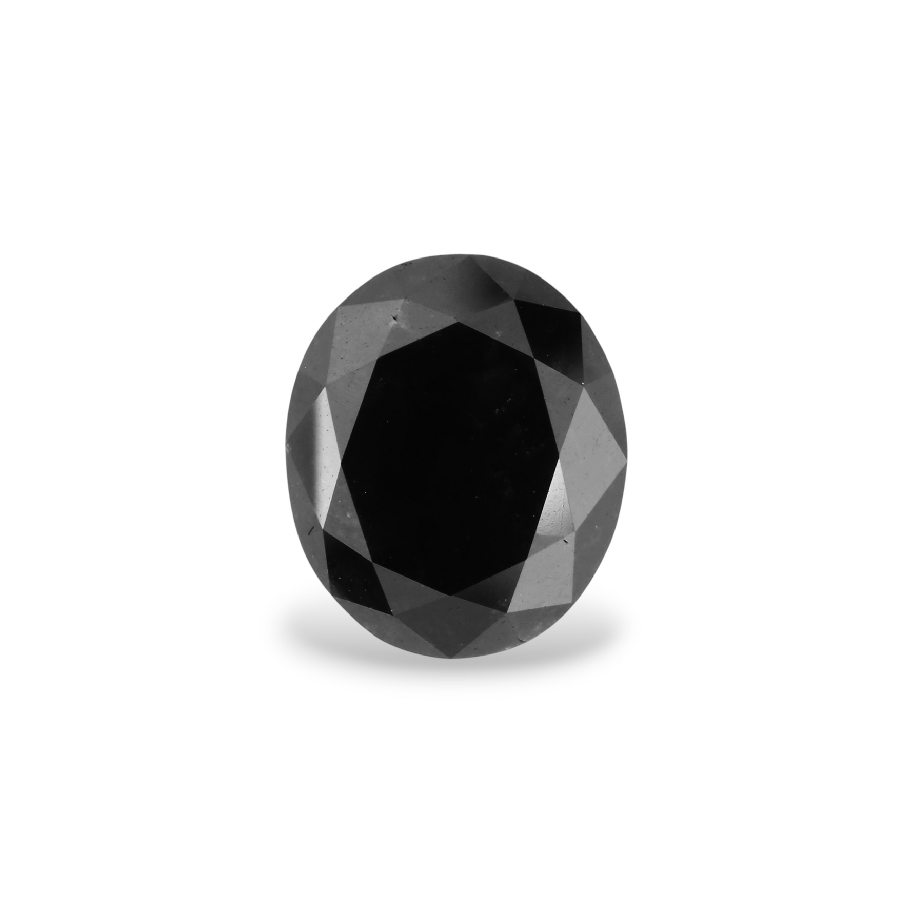 4.39 Carat Black Oval Diamond