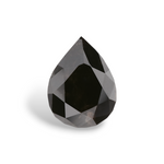 0.9 Carat Natural Black Pear Diamond GIA