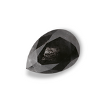 0.55 Carat Natural Black Pear Diamond GIA