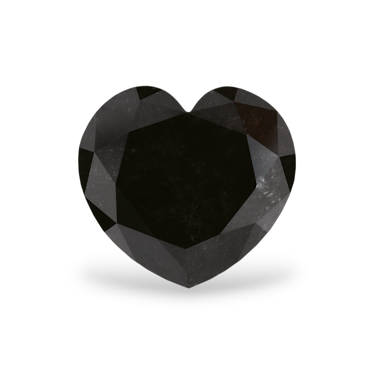 1.83 Carat Natural Black Heart Diamond GIA
