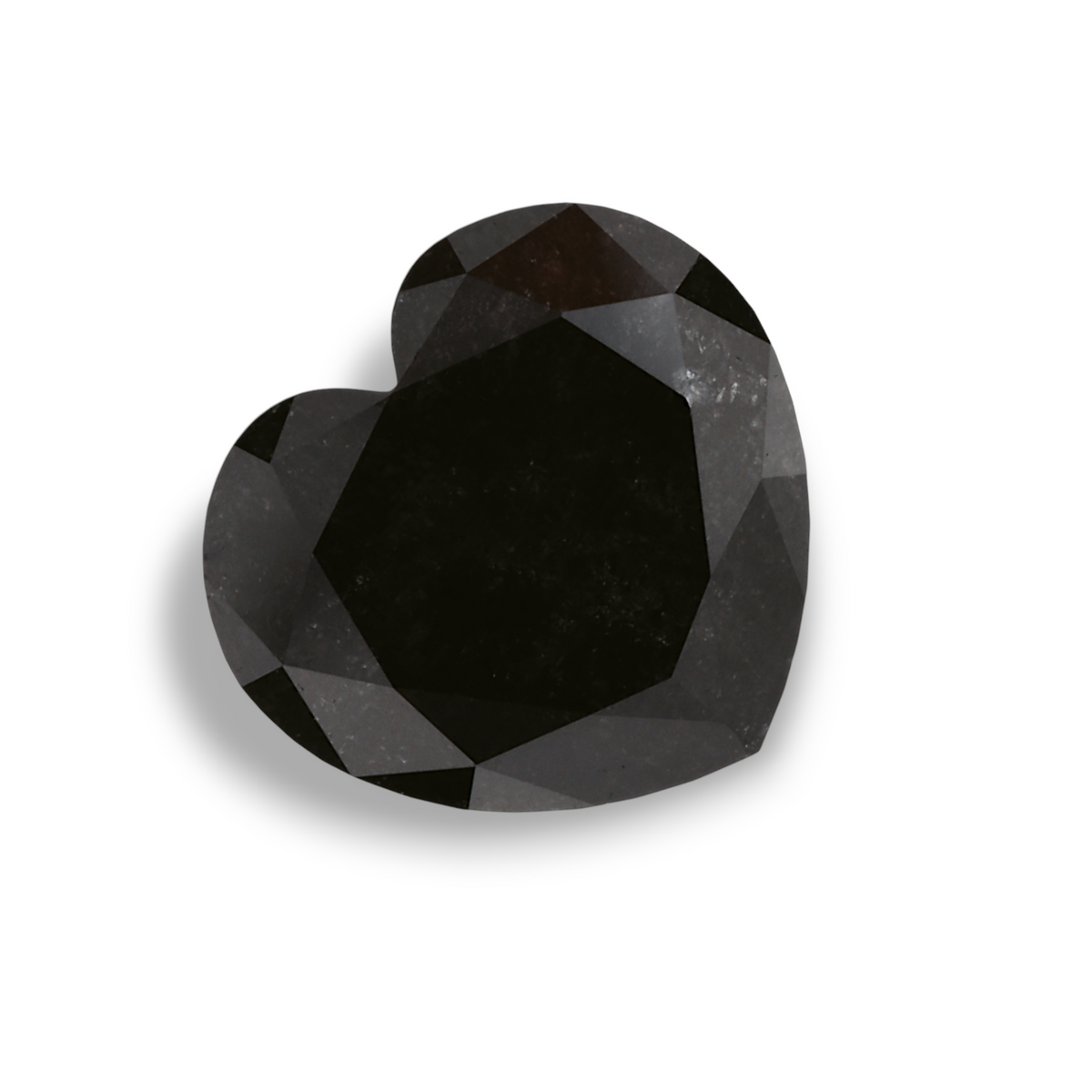 1.83 Carat Natural Black Heart Diamond GIA