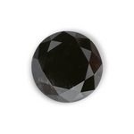 1.35 Carat Natural Black Round Diamond GIA