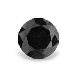 1.31 Carat Natural Black Round Diamond GIA