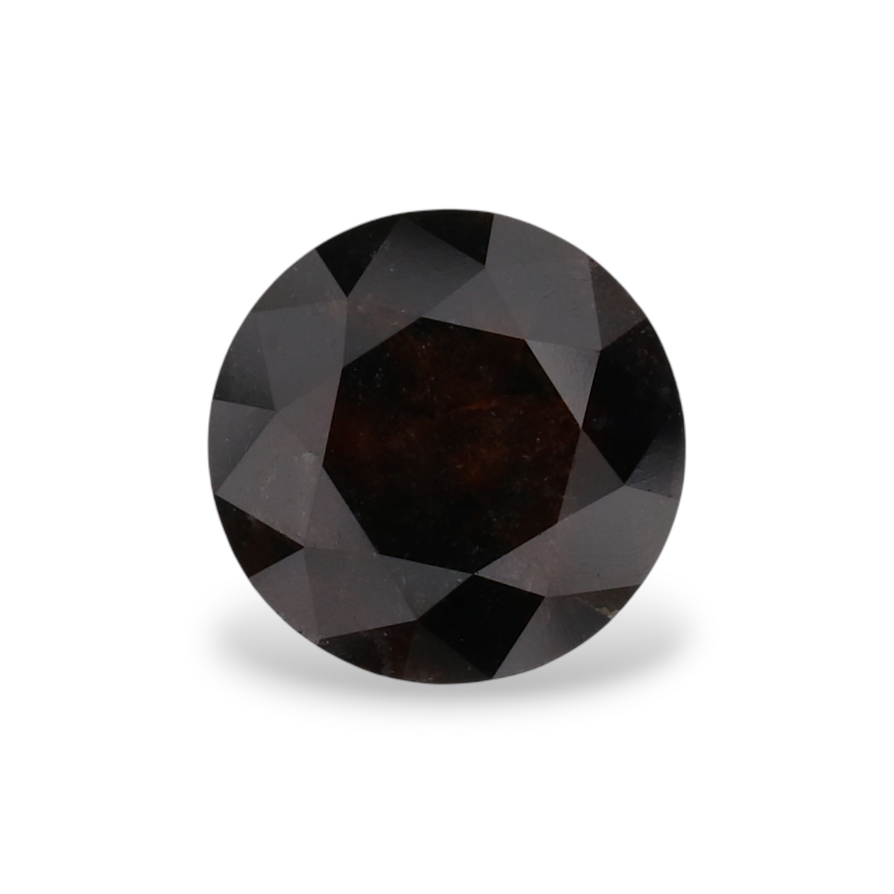 1.08 Carat Natural Black Round Diamond GIA