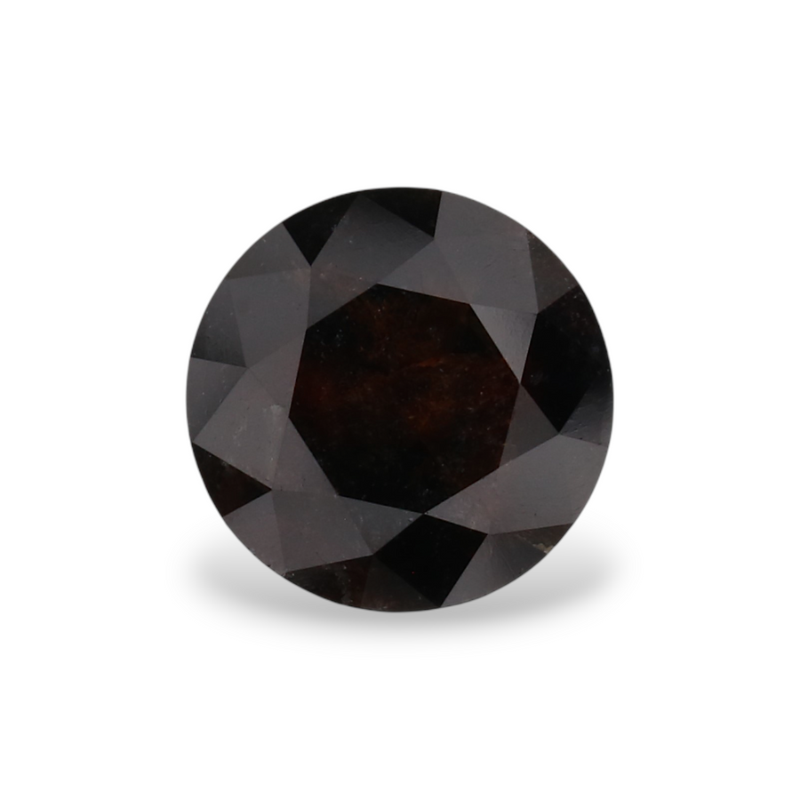 1.08 Carat Natural Black Round Diamond GIA