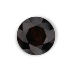 1.08 Carat Natural Black Round Diamond GIA