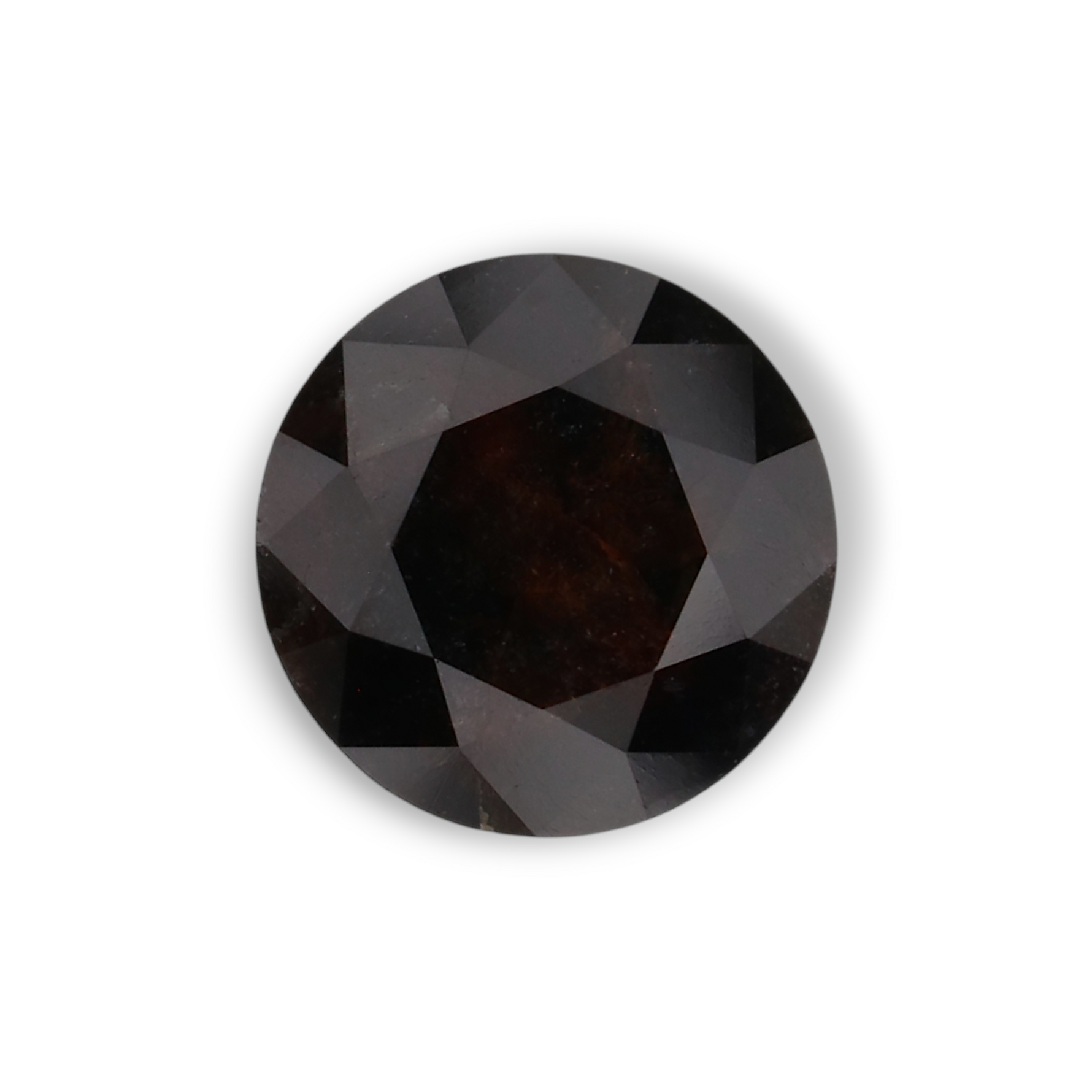 1.08 Carat Natural Black Round Diamond GIA