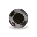 0.95 Carat Natural Black Round Diamond GIA